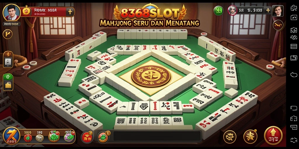 Tampilan gameplay Mahjong yang menarik dan menantang di 8368SLOT.