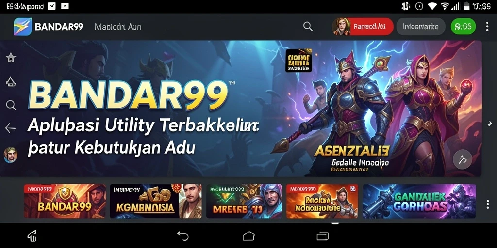 Tampilan antarmuka BANDAR99 yang mudah digunakan dan fungsional.
