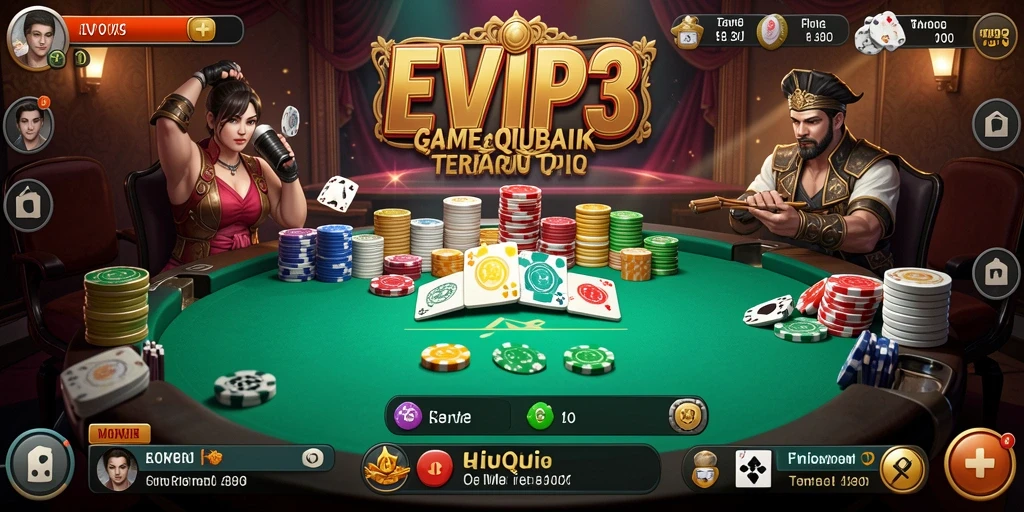 Tangkapan layar gameplay QiuQiu yang penuh aksi.