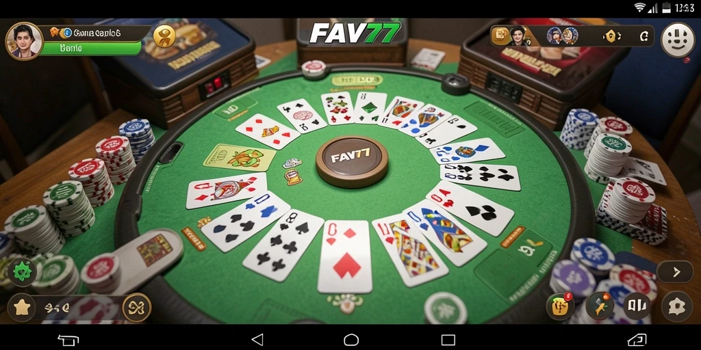 Tampilan menarik dari gameplay Gaple di FAV77 yang menampilkan suasana seru.