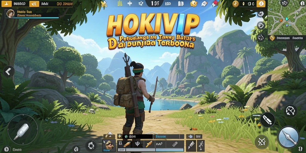 Screenshot gameplay HOKIVIP menampilkan petualangan seru dalam dunia terbuka.