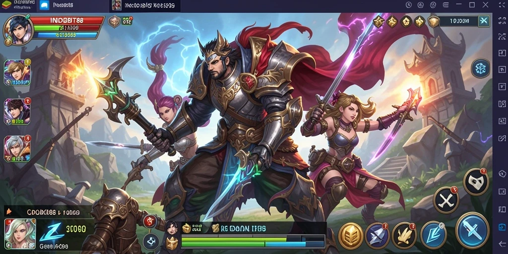 Screenshot gameplay <strong>INDOBIT88</strong> menunjukkan aksi strategis dan interaksi antar pemain.