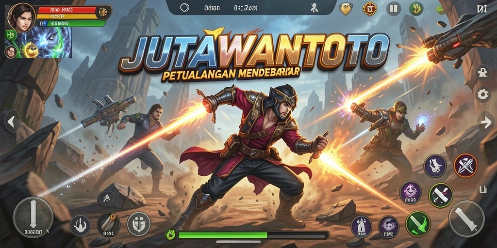 Tangkapan layar JUTAWANTOTO menampilkan aksi seru dalam gameplay.