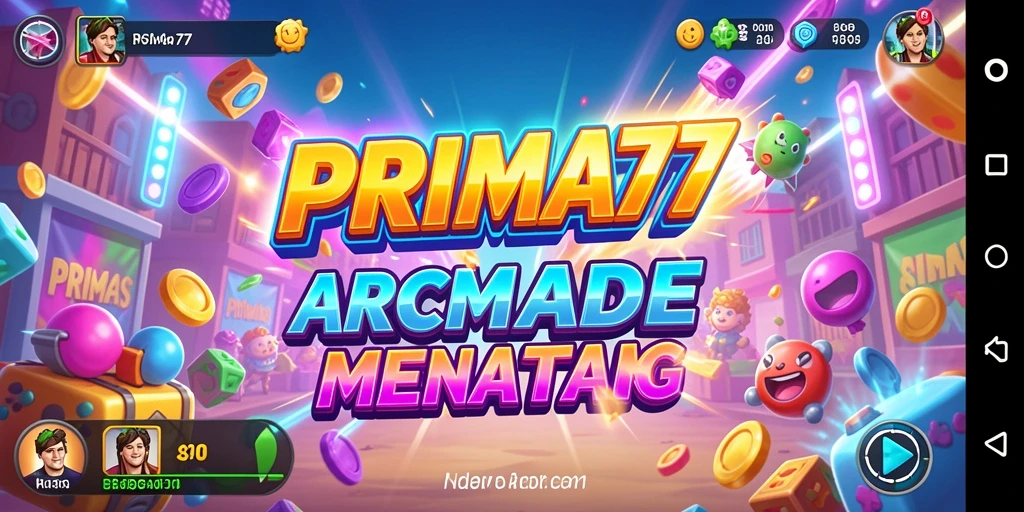 Screenshot gameplay PRIMA77 menampilkan aksi seru dalam permainan Arcade.