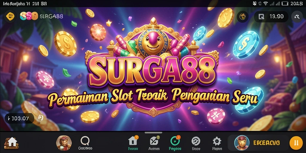 Tampilan gameplay SURGA88 dengan grafik yang memukau.