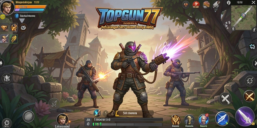 Tampilan gameplay seru di dunia magis TOPGUN77.